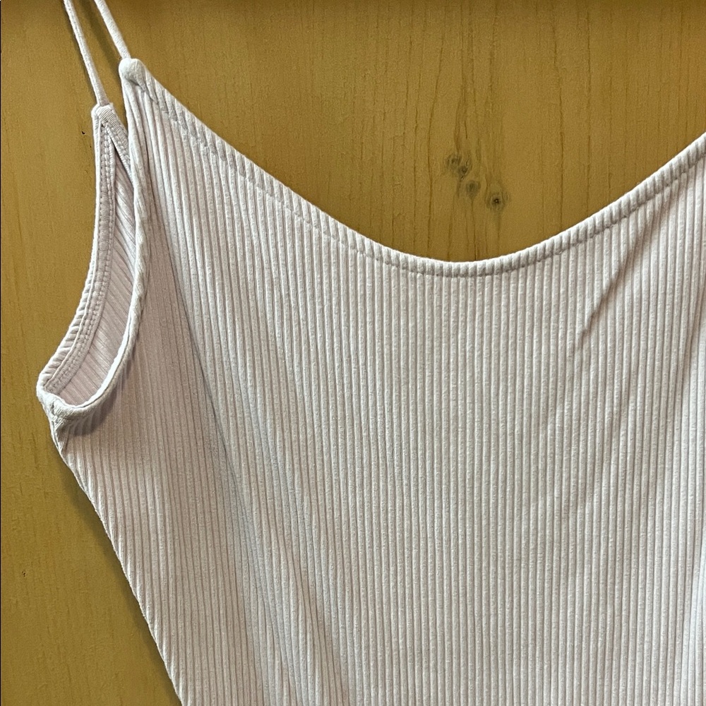 Light Lavender Ribbed Bodysuit - Picture 4 of 7